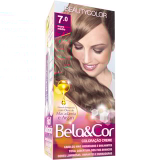 Coloração Bela&Cor Louro Médio 7.0