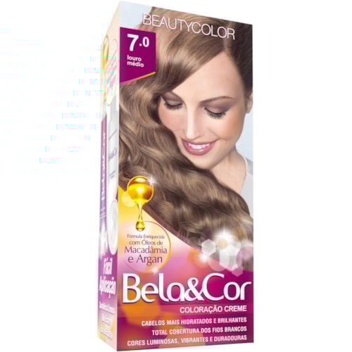 Coloração Bela&Cor Louro Médio 7.0