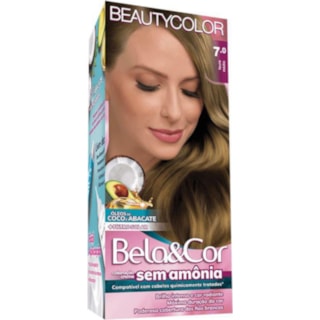Coloração Bela&Cor S/ Amônia Louro Médio 7.0