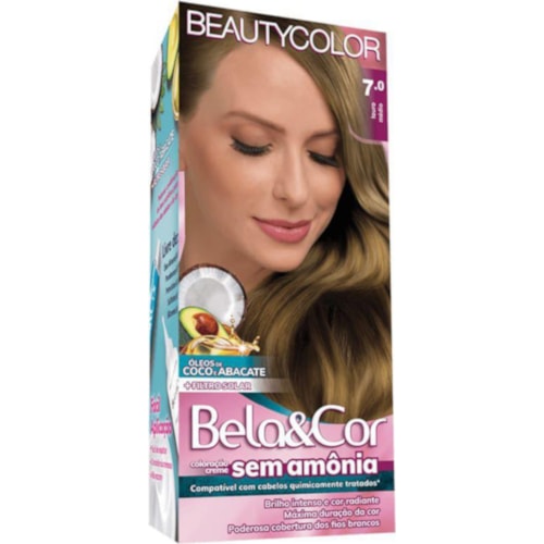 Coloração Bela&Cor S/ Amônia Louro Médio 7.0