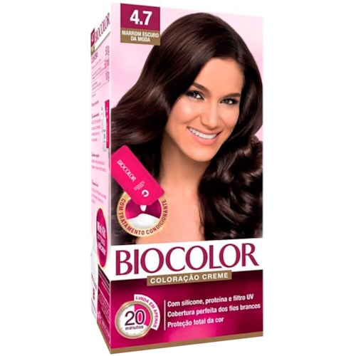 Coloração Biocolor Marrom Escuro da Moda 4.7 - Destro