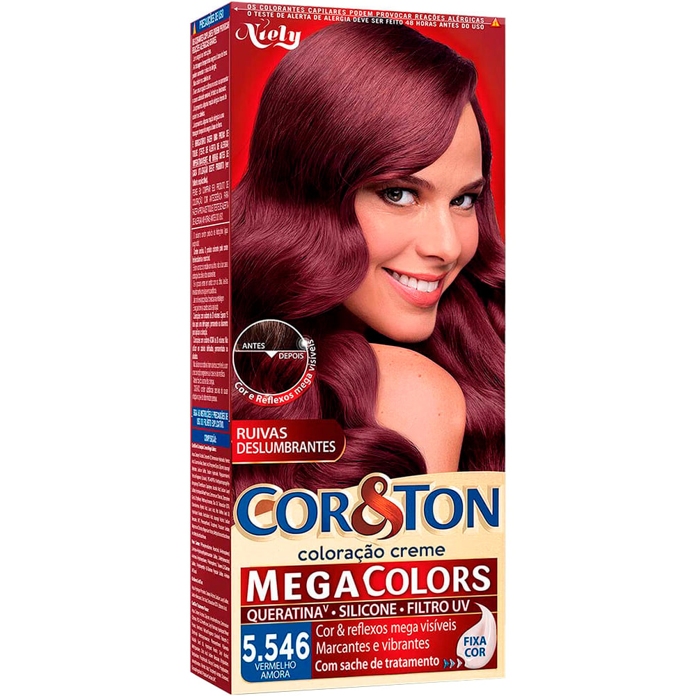 Coloração Cor&Ton Vermelho Amora 5.546 - Destro
