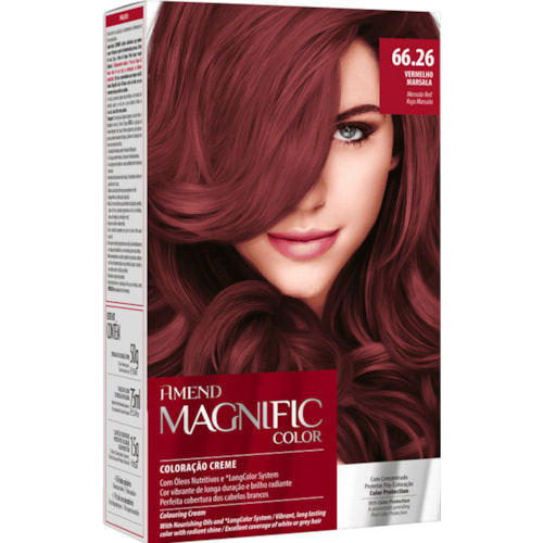 Coloração Creme Amend  Vermelho Marsala 66.26 Magnific Color