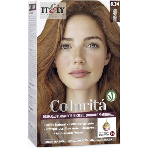 Coloração Itely Louro Claro Dourado Cobre .34