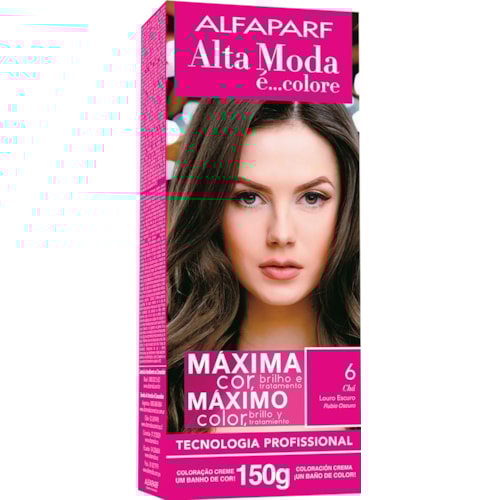 Coloração Permanente Alta Moda Louro Escuro 6