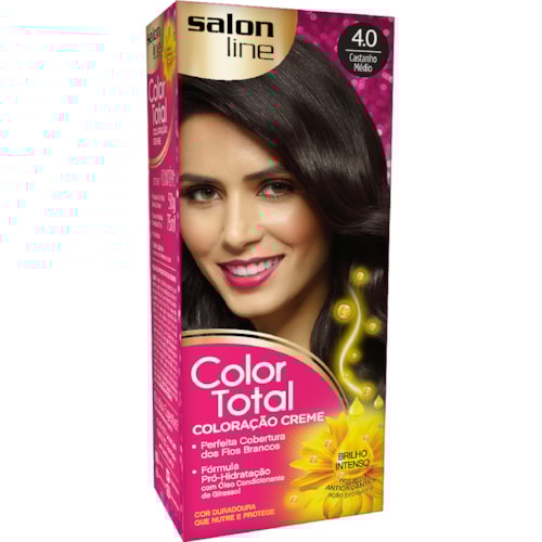 Coloração Permanente Color Total 4.0 Kit Castanho Médio