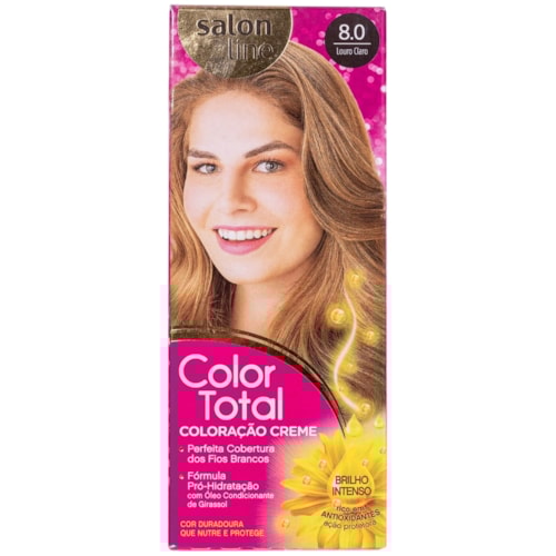 Coloração Permanente Color Total 8.0 Kit Louro Claro