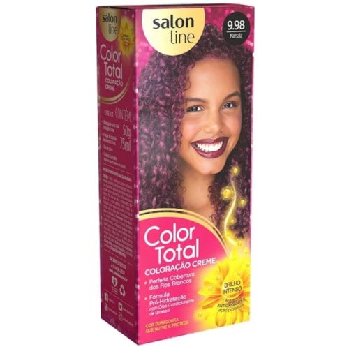 Coloração Permanente Color Total 9.98 Kit Marsala