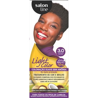 Coloração Temporária Salon Line Light Color Castanho Escuro 3.0