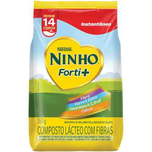 Composto Lácteo Ninho Forti+ Com Fibras Instantâneo 350g