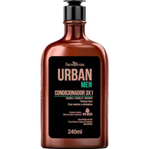 Condicionador 3x1 Urban Men Farmaervas 240ml