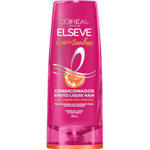 Condicionador Elseve Liso dos Sonhos Liquid Hair 200ml