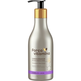 Condicionador Força Vitamina Cabelo Liso 300ml
