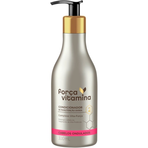 Condicionador Força Vitamina Cabelo Ondulado 300ml