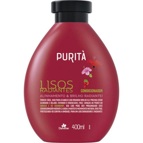 Condicionador Purita Lisos Radiantes 400ml