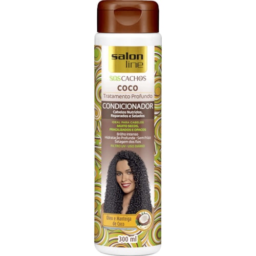 Condicionador Salon Line S.O.S Cachos Óleo e Manteiga de Coco 300ml