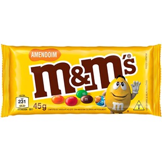 Confeitos M&M's Chocolate e Amendoim 45g