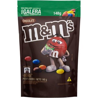 Confeitos M&M's de Chocolate ao Leite Pouch 148g