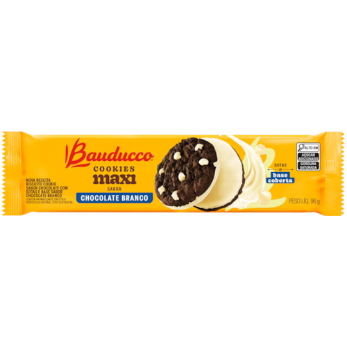 Cookies Bauducco Maxi Chocolate Branco 96g