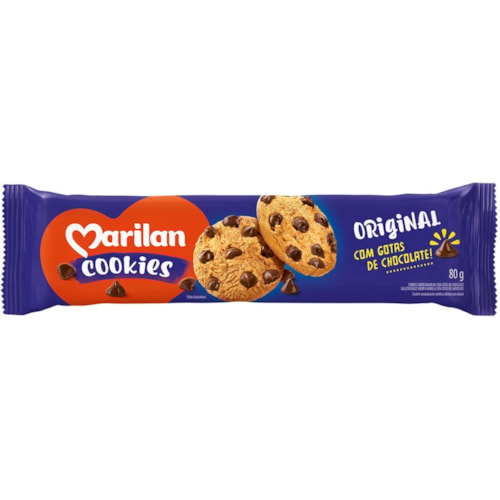 Cookies Marilan Original Gotas de Chocolate 80g