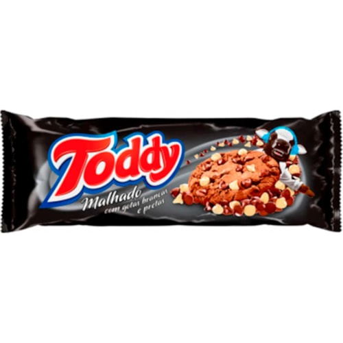 Cookies Toddy Chocolate Malhado Gotas Brancas e Pretas 57g