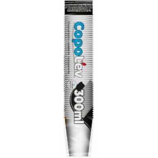 Copo Plástico Copolev Branco 180ml 100Un