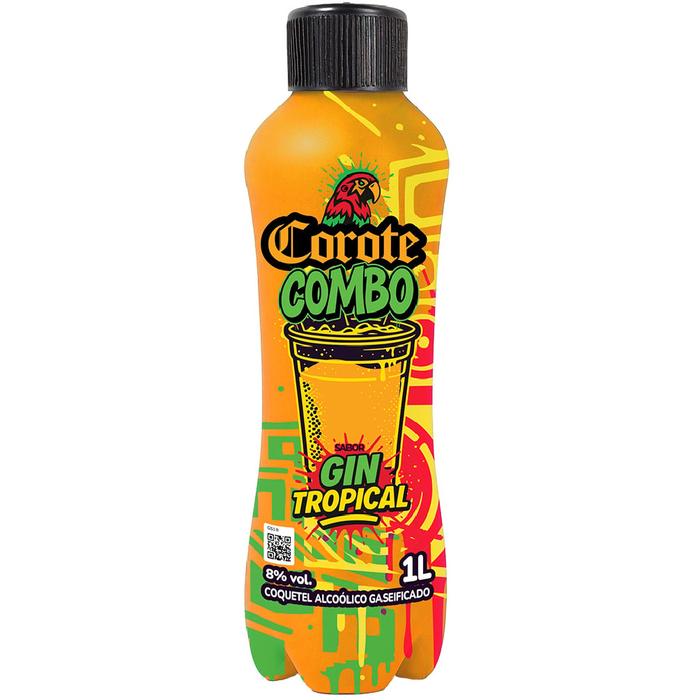 Coquetel Corote Combo Sabor Gin Tropical 1L - Destro