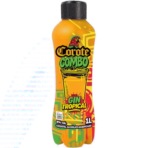 Coquetel Corote Combo Sabor Gin Tropical 1L