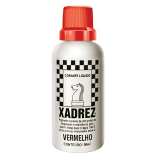 Corante Líquido Xadrez Vermelho 50ml