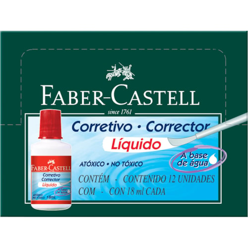 Corretivo Faber-Castell Líquido Eco A Base de Água 18ml