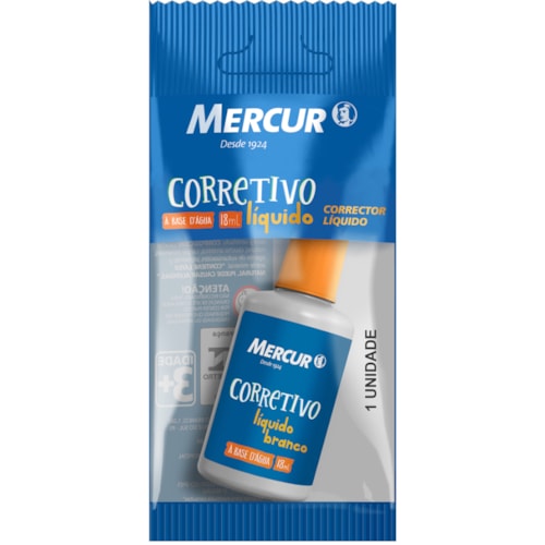 Corretivo Líquido Mercur à Base de Água 18ml