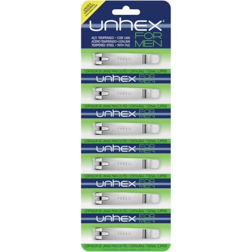 Cortador de Unha Unhex Cartela 6 Unidades