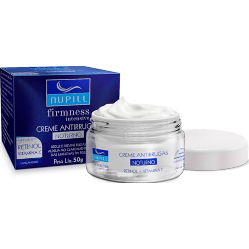 Creme Antirrugas Noturno Nupill Retinol Vitamina C 50g