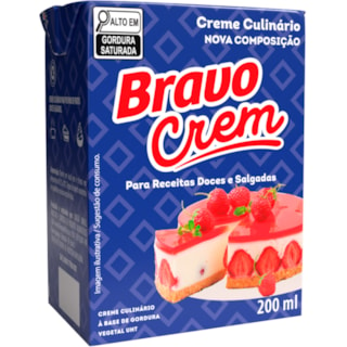 Creme Culinário Bravo Crem TetraPak 200ml