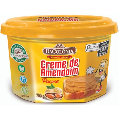 Creme de Amendoim DaColônia Paçoca 200g