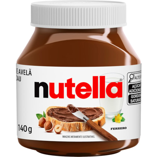 Creme de Avelã Nutella Com Cacau 140g