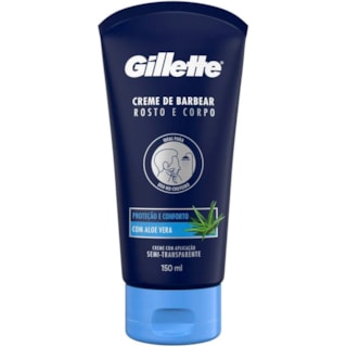 Creme de Barbear Gillette Proteção e Conforto Aloe Vera 150ml