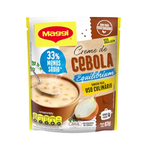 Creme de Cebola Maggi Menos Sódio 61g
