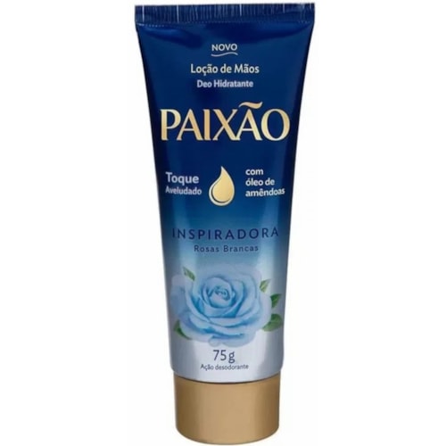 Creme de Mãos Paixão Rosas Brancas 75g