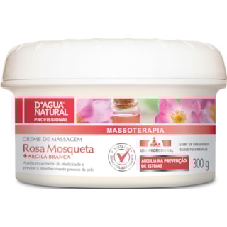 Creme de Massagem Rosa Mosqueta D'água Natural 300g