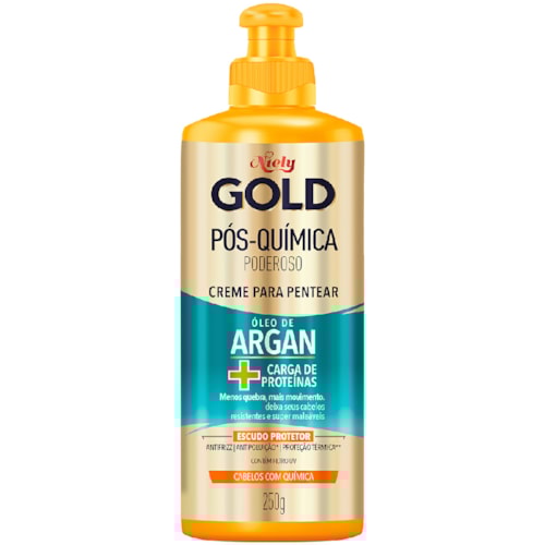 Creme de Pentear Niely Gold Pós Química Poderoso 250g