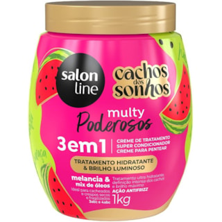 Creme de Pentear Salon Line Cachos dos Sonhos Melancia 1Kg