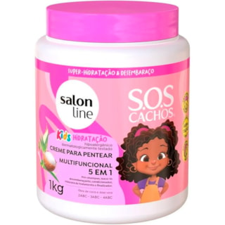 Creme de Pentear Salon Line Kids Hidratação 5 em 1 1Kg