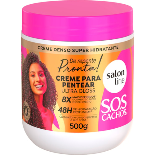 Creme de Pentear Salon Line SOS Cachos Ultra Gloss 500g