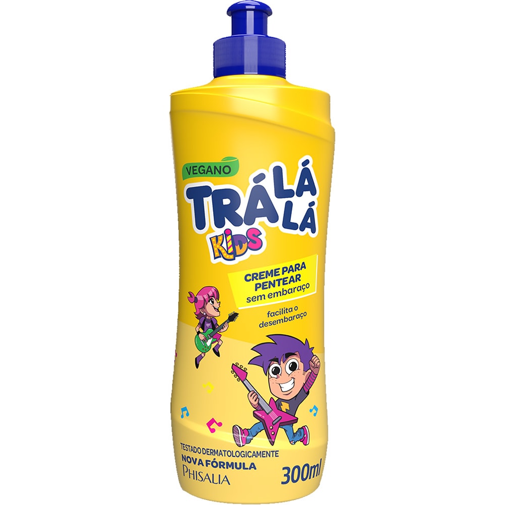 CREME PARA PENTEAR TRÁ LÁ LÁ KIDS LISO 300ML