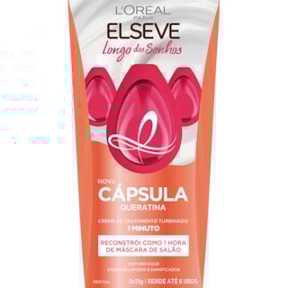 Creme de Tratamento Elseve Liso Sonhos Cápsula 3x15ml