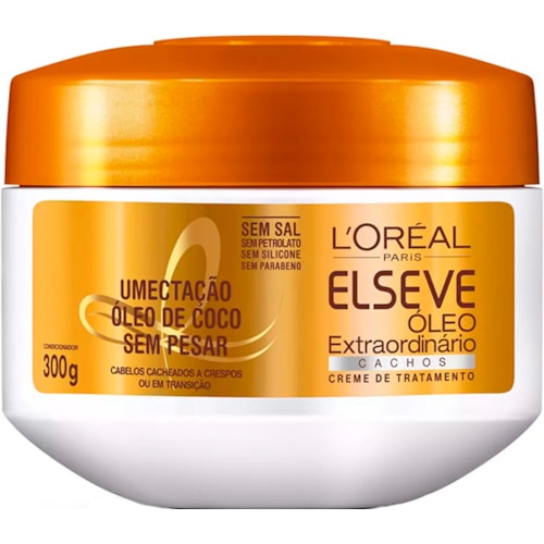 Creme de Tratamento Elseve Óleos Extraordinários Cachos 300g