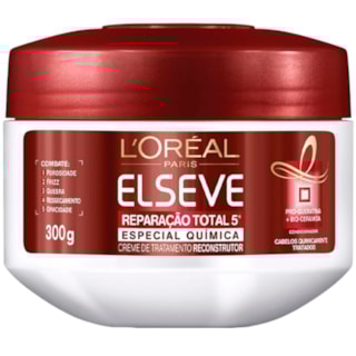Creme de Tratamento Elseve Reparação Total 5 Química 300g