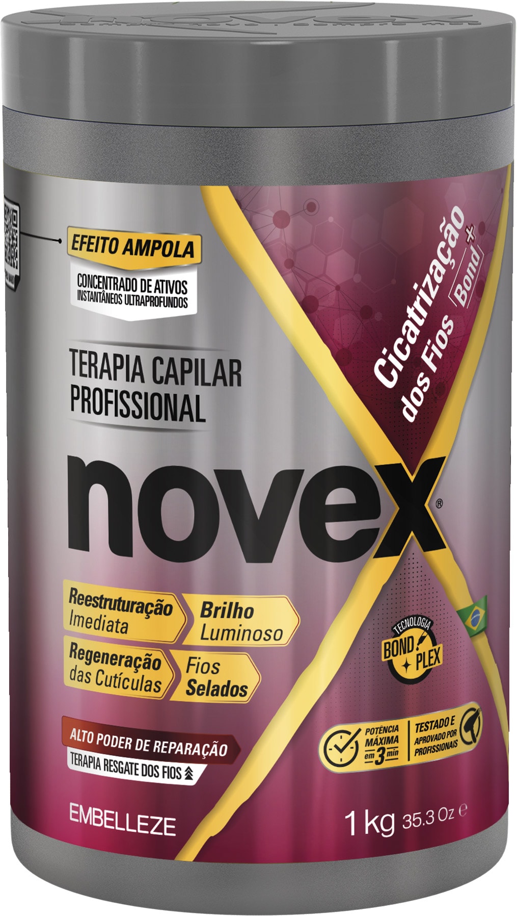 Creme de Tratamento Novex Cicatrização 1kg - Destro