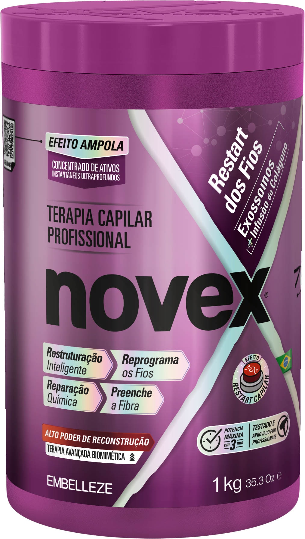 Creme de Tratamento Novex Cicatrização 1kg - Destro